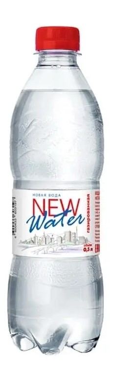 Питьевая вода "Новая Вода" 0,5 л газ (упак.)